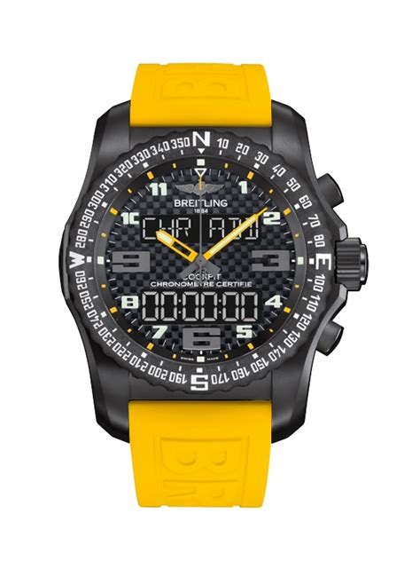 breitling cockpit b50 night mission watch|breitling cockpit chronograph yellow.